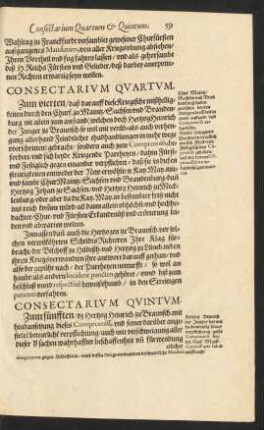 Consectarium Quartum.