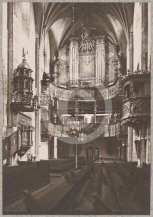 Langhaus der Bernhardinkirche Breslau nach W