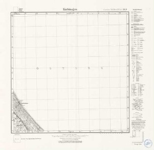 1849 Karlshagen, Meßtischblatt (4cm - Karte)