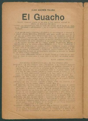 Psicología e indumentaria de los personajes