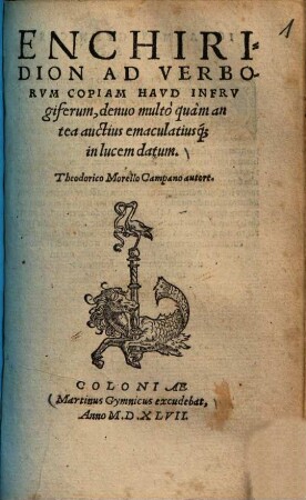 Enchiridion ad verborum copiam haud infrugiferum