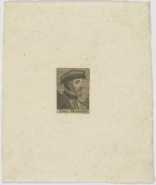 Bildnis des Paul Manutius