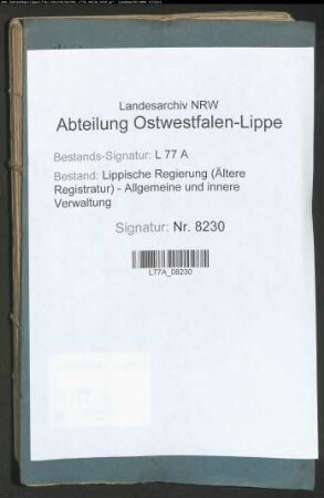 Straßenbau.- Straßenzug I.- Distrikt b Langenholzhausen über Varenholz und Stemmen nach Möllenbeck