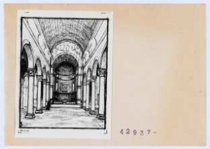 zu Raffael: Sixtinische Madonna. Piacenza, San Sisto (Diakartei), Skizze Schöne 1954