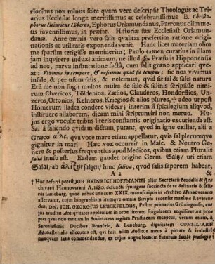 Commentatiuncula prior de sale et salinis