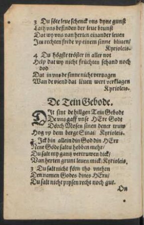 De Tein Gebode.