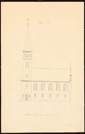 Kirche, Samter: Seitenansicht