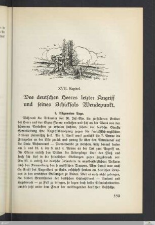 XVII. Kapitel: Des deutschen Heeres letzter Angriff und seines Schicksals Wendepunkt