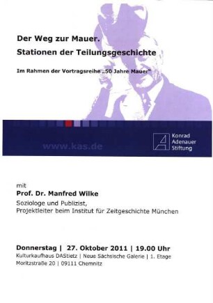 Der Weg zur Mauer. Stationen der Teilungsgeschichte