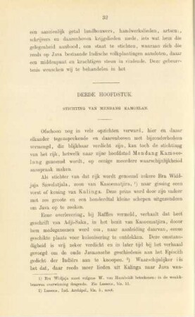 Derde hoofdstuk. Stichting van Mendang Kamoelan