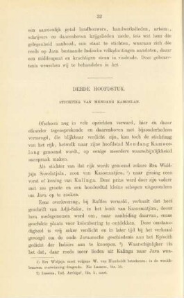 Derde hoofdstuk. Stichting van Mendang Kamoelan