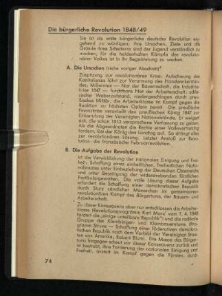 Die bürgerliche Revolution 1848/49