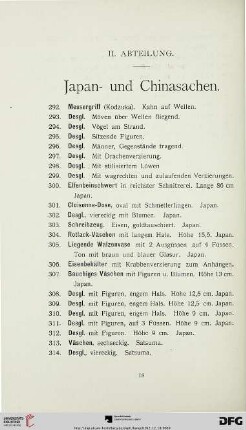 Japan- und Chinasachen (Nr. 292-408)