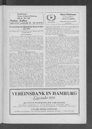 Versammlung des Eppendorfer Bürgervereins von 1875