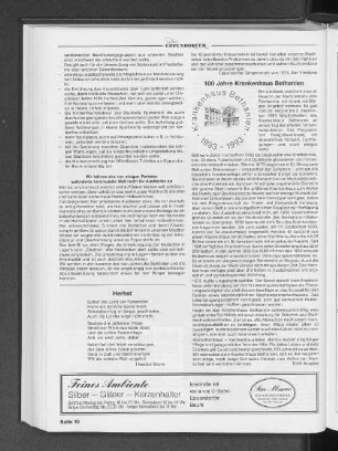 100 Jahre Krankenhaus Bethanien