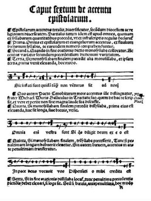 Caput sextum de accentu epistolarum.