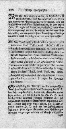 Libelli ad crisin atque interpretationem Novi Testamenti.