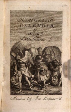 Historischer Calender, 1795