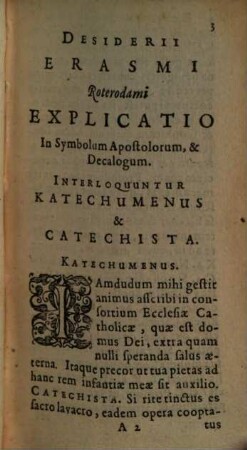 Explicatio in Symbolum apostolorum et Decalogum
