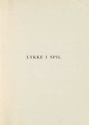 Lykke i spil