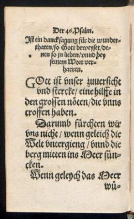 Ist ein dancksagung für die wunderthaten/ so Gott beweyset ...