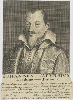 Bildnis des Iohannes Mevrsivs