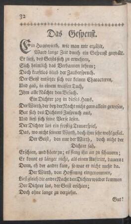 Das Gespenst