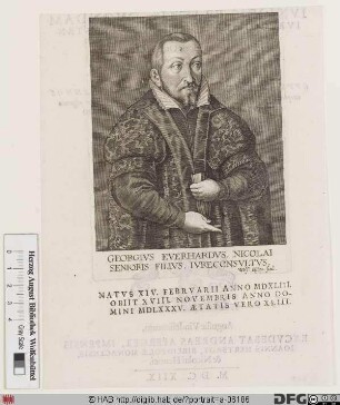 Bildnis Georg Everardi (Everhardus, eig. Everaerts)