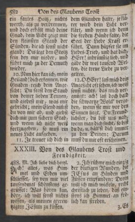 XXXIII. Von des Glaubens Trost und Freudigkeit