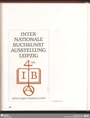 Internationale Buchkunst. Ausstellung Leipzig