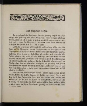 Der fliegende Koffer.