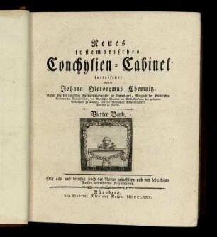 Bd. 4: Neues systematisches Conchylien-Cabinet. Bd. 4