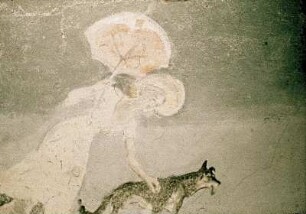 Dame mit Hund