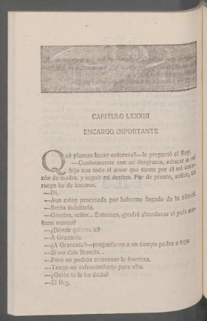 Capítulo LXXXIII - Encargo importante