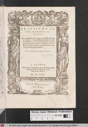 Le Sisiéme Livre D'Amadis De Gaule