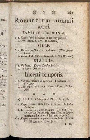 Nummi Romanorum Ærei.