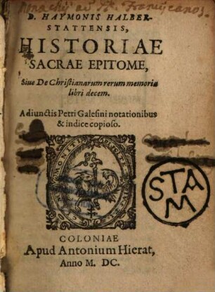 Epitome historiae sacrae