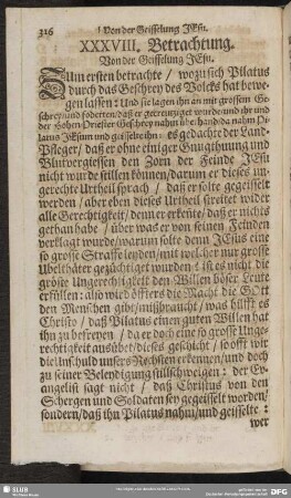XXXVIII. Betrachtung. Von der Geisselung Jesu