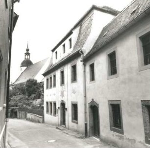 Colditz, Tiergartenstraße 1. Wohnhaus (Städtisches Museum Colditz; um 1730). Straßenansicht