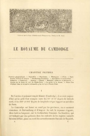Chapitre premier. Position géographique ...