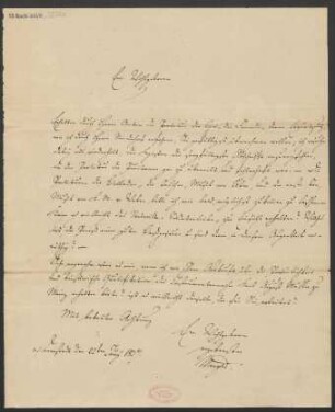 Brief an B. Schott's Söhne : 22.06.1837
