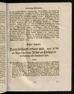 5-24, Erstes Capitel