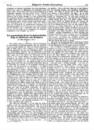 Der gegenwärtige Stand der Schulaufsichtsfrage in Rheinland und Westfalen (III.)