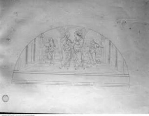 I freschi nella cappella della Villa Magliana fuori di Porta Portese di Roma ..., Tafel III: Die Heimsuchung