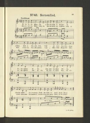 No. 46. Nornenlied. [Piano.]