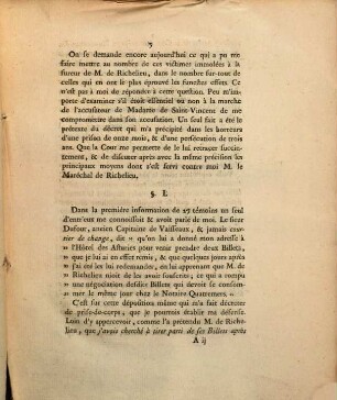 Réponse Pour l'Abbé de Villeneuve Flayosc, Au Second Mémoire de M. le Maréchal de Richelieu