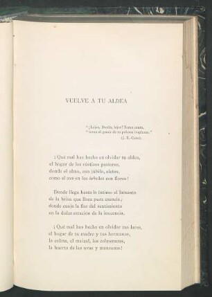 Vuelve á tu aldea