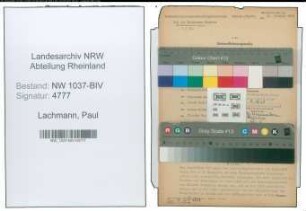 Entnazifizierung Paul Lachmann , geb. 18.05.1899 (Strassenmeister)