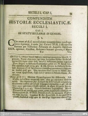 Seculi I