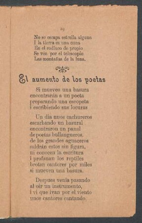 El aumento de las poetas